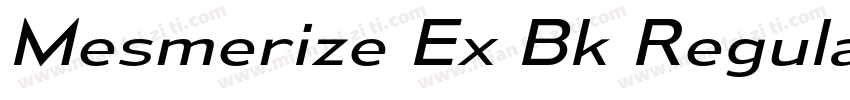 Mesmerize Ex Bk Regular字体转换